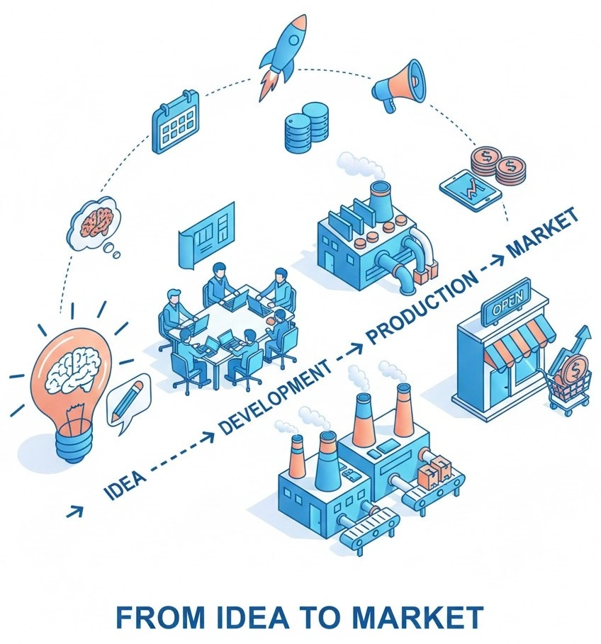 From idea to market